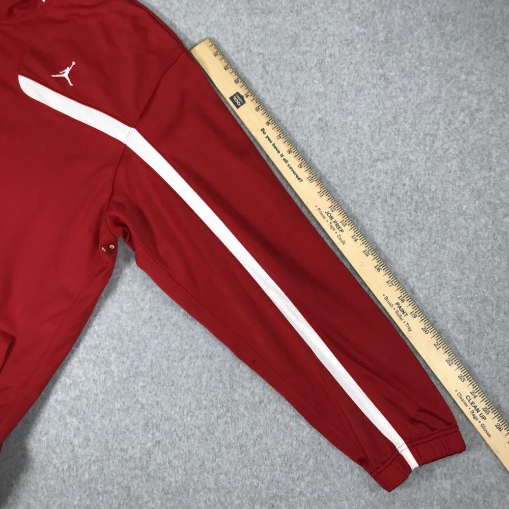 Jordan Jacket Mens XXL Red White Full Zip Jumpman Track Mock Neck